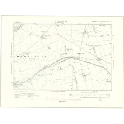 1908 Map of Yorkshire CXCIV.SE, 1911 Print