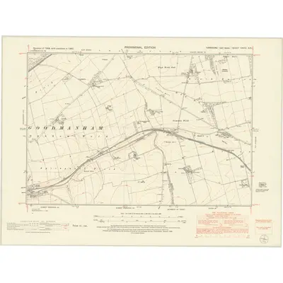 1950 Map of Yorkshire CXCIV.SE, 1953 Print