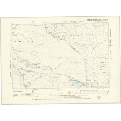 1892 Map of Yorkshire CXCIX.NE, 1896 Print