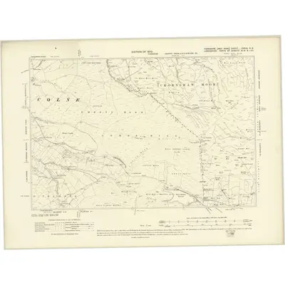 1906 Map of Yorkshire CXCIX.NE, 1910 Print