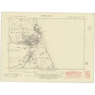 1938 Map of Yorkshire CXCVII.NE, 1948 Print
