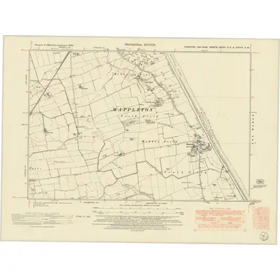 1946 Map of Yorkshire CXCVII.SE & CXCVIIA.SW, 1951 Print