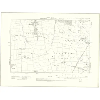 1908 Map of Yorkshire CXCVII.SW, 1911 Print