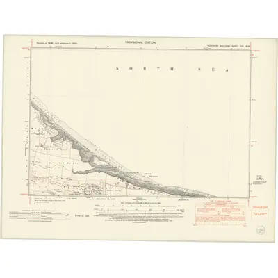 1950 Map of Yorkshire CXI.SW, 1953 Print