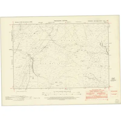 1950 Map of Yorkshire CXIV.NE, 1953 Print