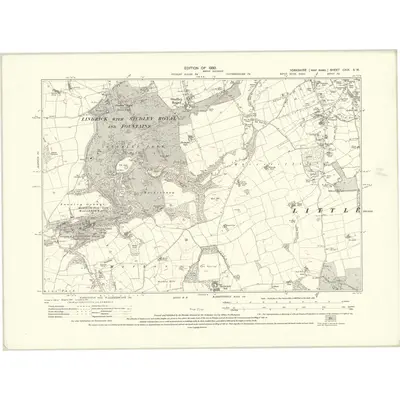 1928 Map of Yorkshire CXIX.SW, 1930 Print