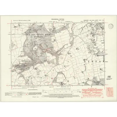 1938 Map of Yorkshire CXIX.SW, 1947 Print