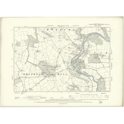 1891 Map of Yorkshire CXLI.NE, 1894 Print