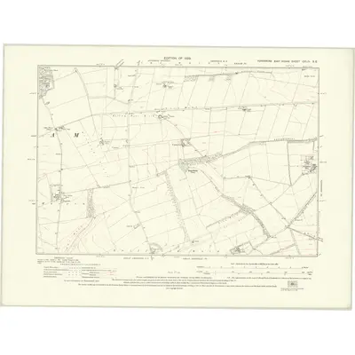 1926 Map of Yorkshire CXLIV.SE, 1929 Print