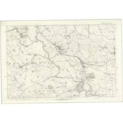 1892 Map of Yorkshire CXLIX, 1896 Print