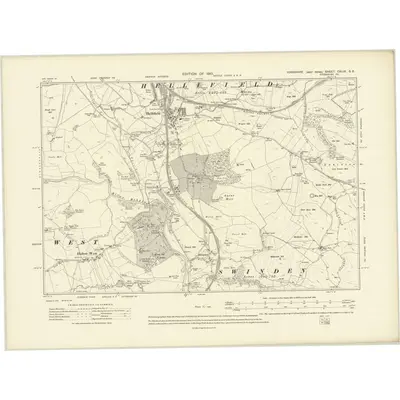 1907 Map of Yorkshire CXLIX.SE, 1910 Print