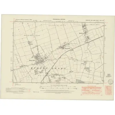 1946 Map of Yorkshire CXLV.SE, 1951 Print