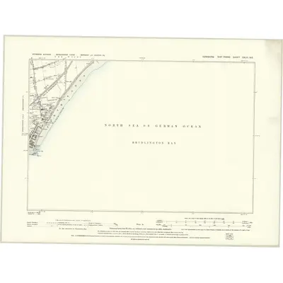 1888 Map of Yorkshire CXLVI.NE, 1894 Print