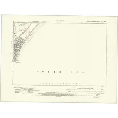 1926 Map of Yorkshire CXLVI.NE, 1929 Print
