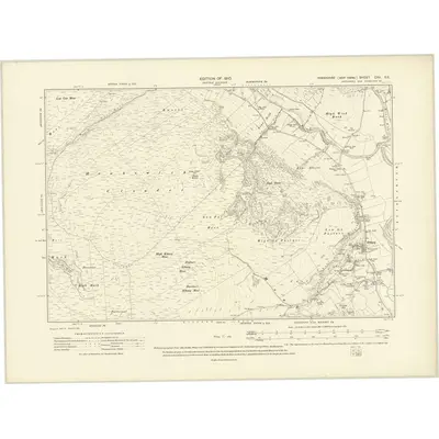 1907 Map of Yorkshire CXV.SE, 1910 Print