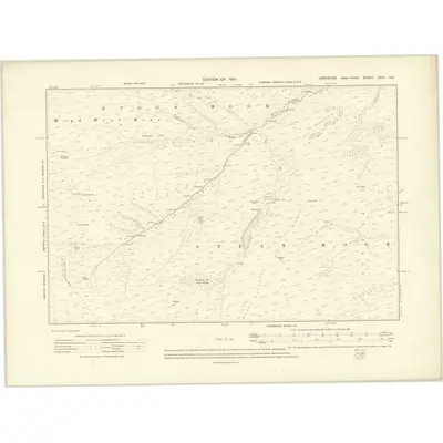 1907 Map of Yorkshire CXVI.NE, 1910 Print