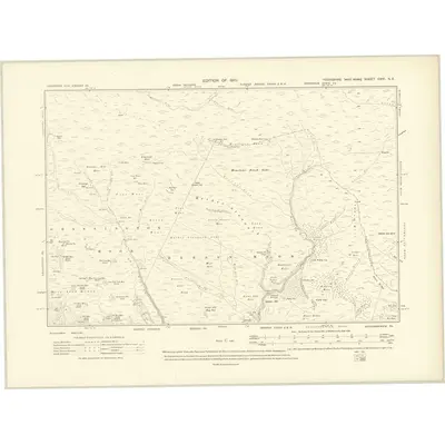1907 Map of Yorkshire CXVI.SE, 1910 Print