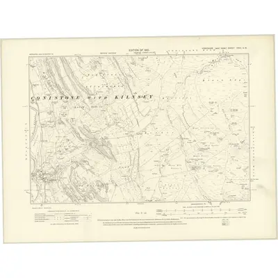 1907 Map of Yorkshire CXVI.SW, 1910 Print