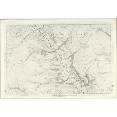 1890 Map of Yorkshire CXVII, 1896 Print