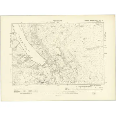 1907 Map of Yorkshire CXVII.SE, 1910 Print