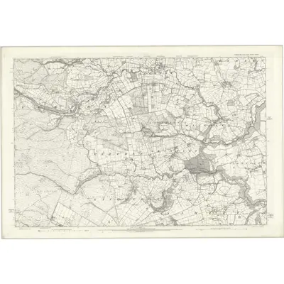1891 Map of Yorkshire CXVIII, 1896 Print