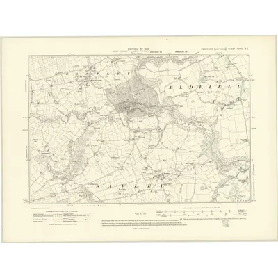 1908 Map of Yorkshire CXVIII.SE, 1910 Print
