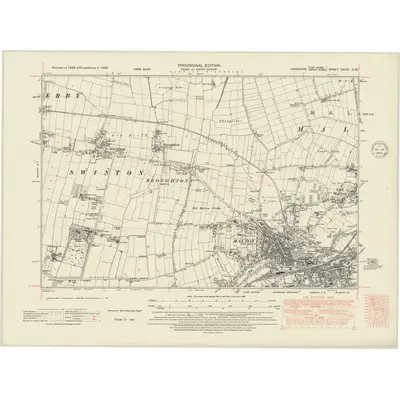 1938 Map of Yorkshire CXXIV.NW, 1948 Print