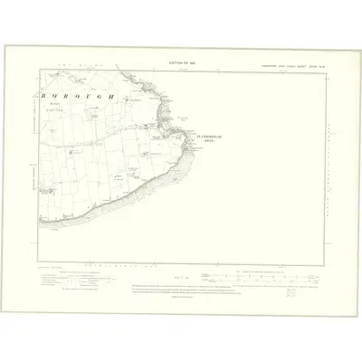 1909 Map of Yorkshire CXXIX.SW, 1912 Print