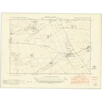 1950 Map of Yorkshire CXXV.SE, 1952 Print