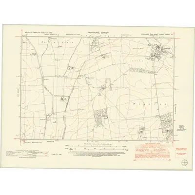 1950 Map of Yorkshire CXXVII.SE, 1952 Print