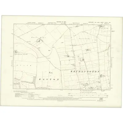 1926 Map of Yorkshire CXXVIII.SW, 1929 Print