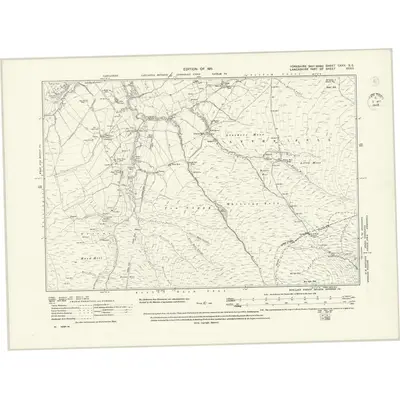 1907 Map of Yorkshire CXXX.SE, 1911 Print