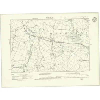 1907 Map of Yorkshire CXXXI.NE, 1910 Print