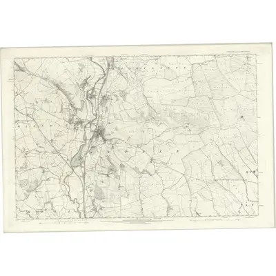 1893 Map of Yorkshire CXXXII, 1896 Print