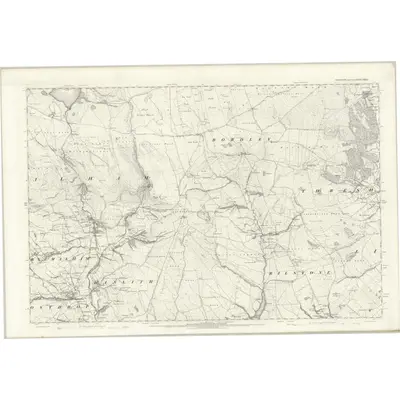 1892 Map of Yorkshire CXXXIII, 1896 Print