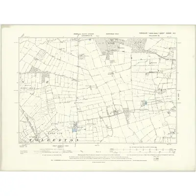 1891 Map of Yorkshire CXXXIX.NE, 1895 Print