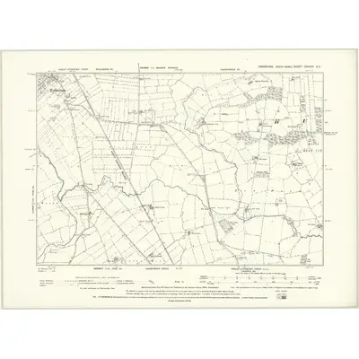 1891 Map of Yorkshire CXXXIX.SE, 1895 Print