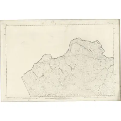 1892 Map of Yorkshire I, 1895 Print