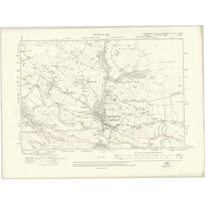 1912 Map of Yorkshire II.SE & IIA.SW, 1920 Print