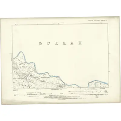 1892 Map of Yorkshire II.SE, 1895 Print