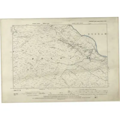 1891 Map of Yorkshire II.SW, 1895 Print