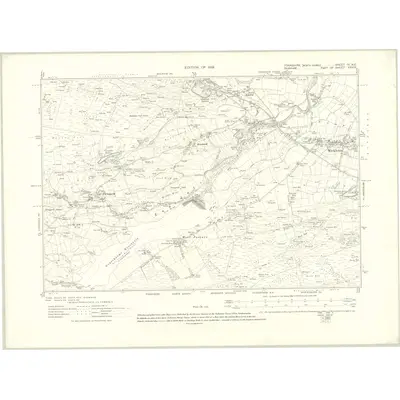 1912 Map of Yorkshire IV.NE, 1919 Print