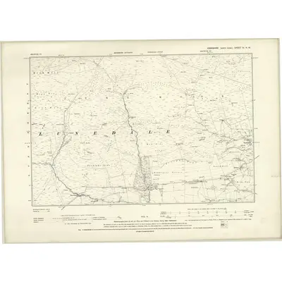 1891 Map of Yorkshire IV.NW, 1895 Print
