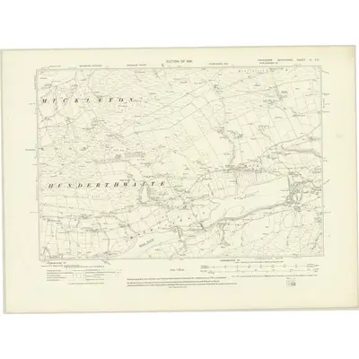1912 Map of Yorkshire IV.SE, 1919 Print