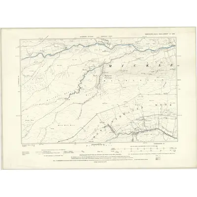 1891 Map of Yorkshire IV.SW, 1895 Print