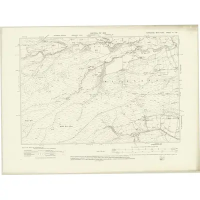 1912 Map of Yorkshire IV.SW, 1919 Print