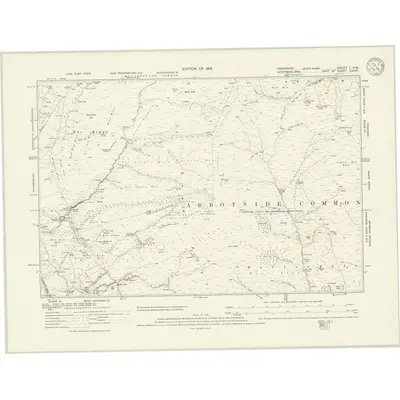1910 Map of Yorkshire L.NW, 1919 Print