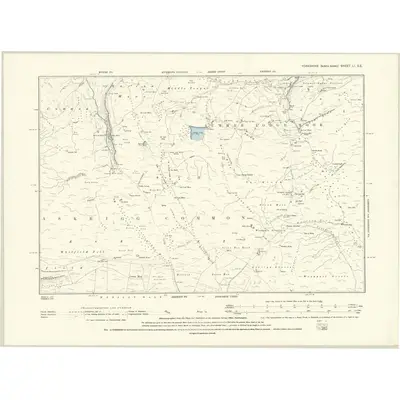 1891 Map of Yorkshire LI.SE, 1895 Print