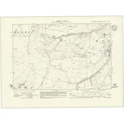 1932 Map of Yorkshire LIII.NE