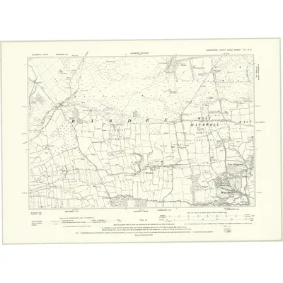 1891 Map of Yorkshire LIII.SE, 1895 Print
